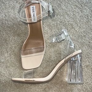 Steve Madden Clear Nude Heels